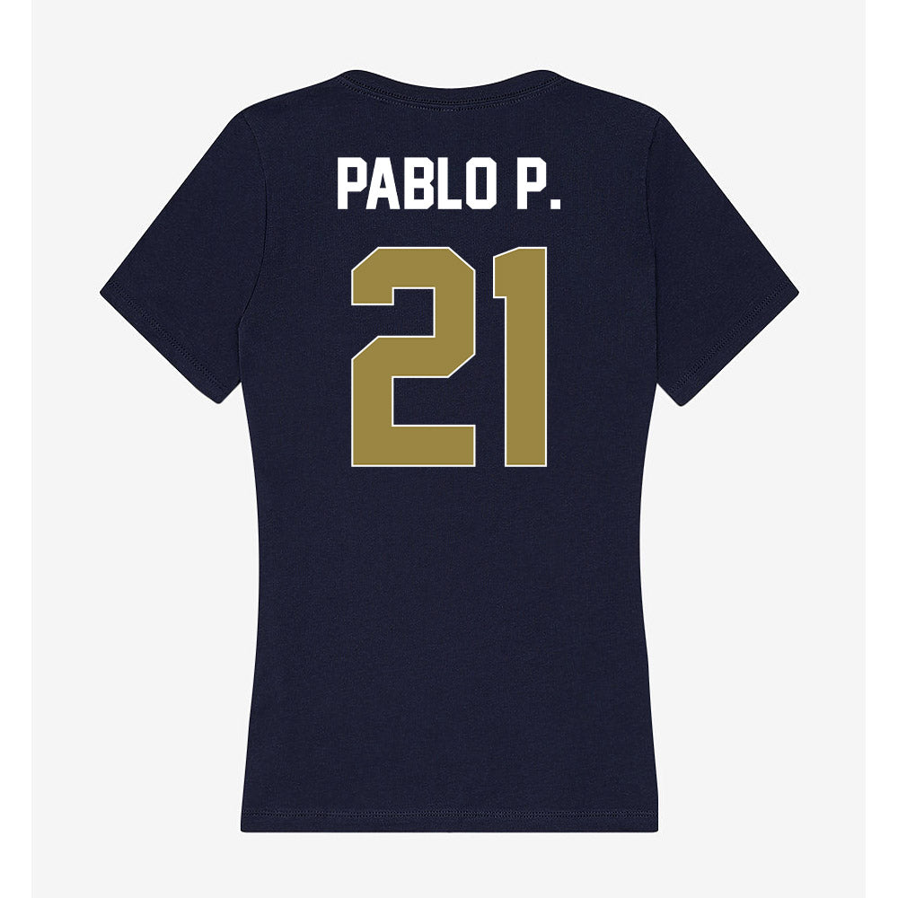 Georgia Southern - NCAA Men's Soccer : Pablo Portero - Women's V-Neck T-Shirt-1