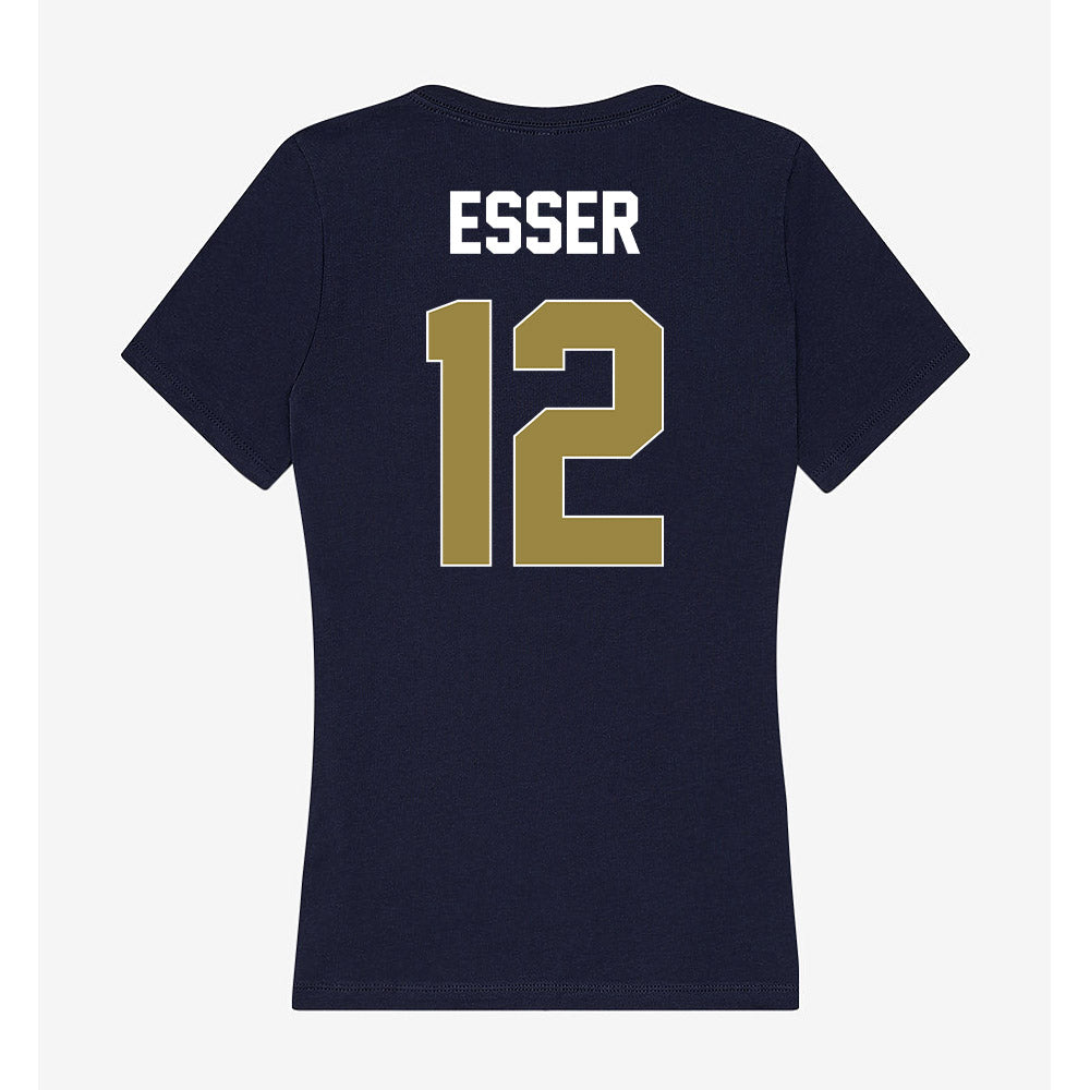 Georgia Southern - NCAA Women's Soccer : Hailey Esser - Women's V-Neck T-Shirt-1