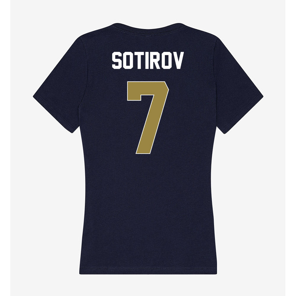 Georgia Southern - NCAA Men's Basketball : Tsvet Sotirov - Women's V-Neck T-Shirt-1