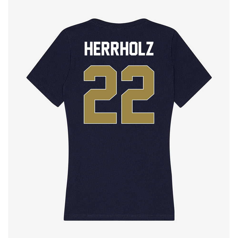 Georgia Southern - NCAA Baseball : Jp Herrholz - Women's V-Neck T-Shirt-1