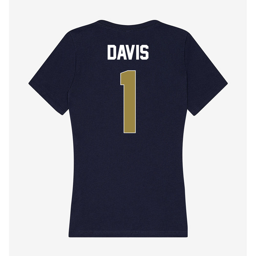 Georgia Southern - NCAA Football : Jayden Davis - Women's V-Neck T-Shirt-1