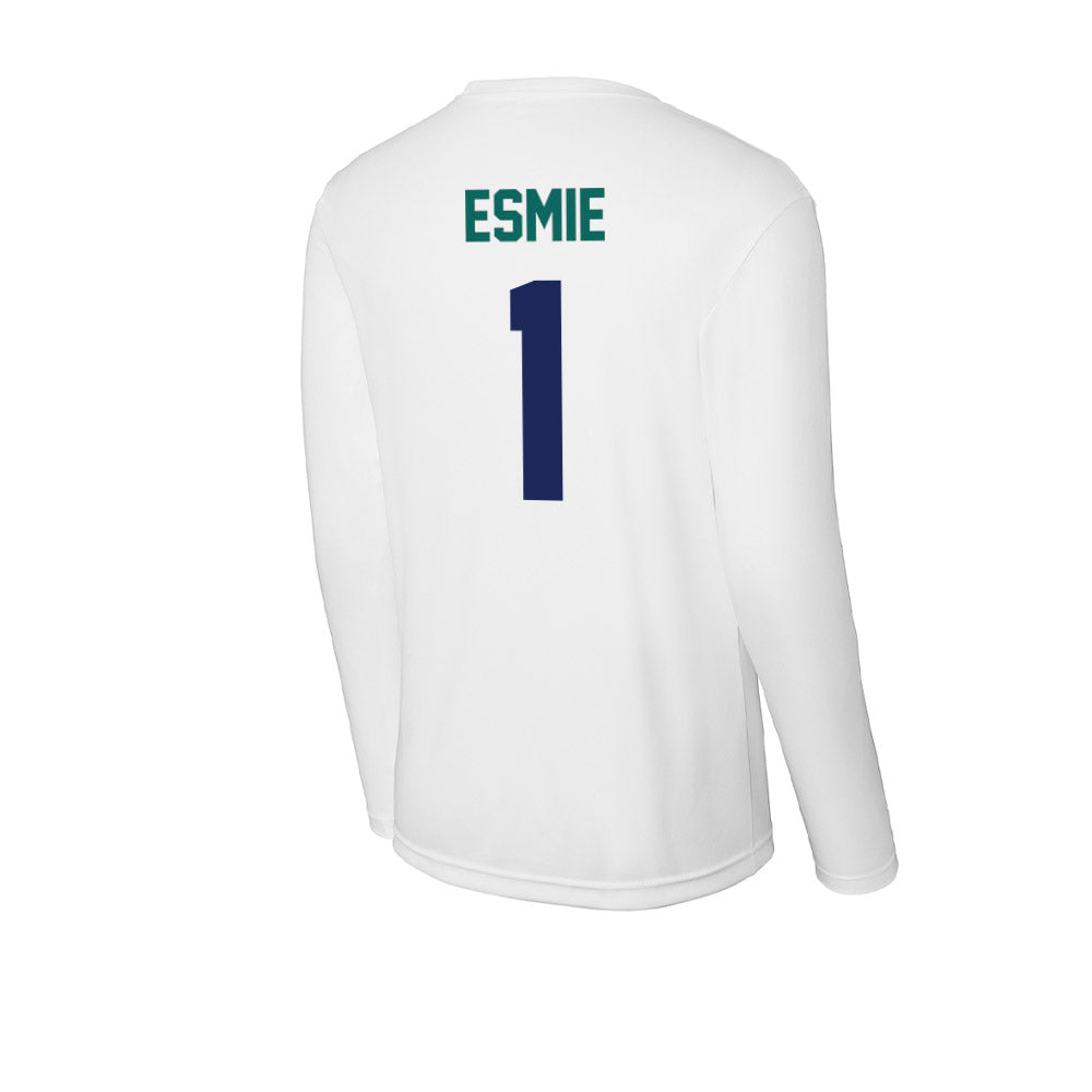 UNC Wilmington - NCAA Women's Volleyball : David Esmie - Activewear Long Sleeve T-Shirt-1