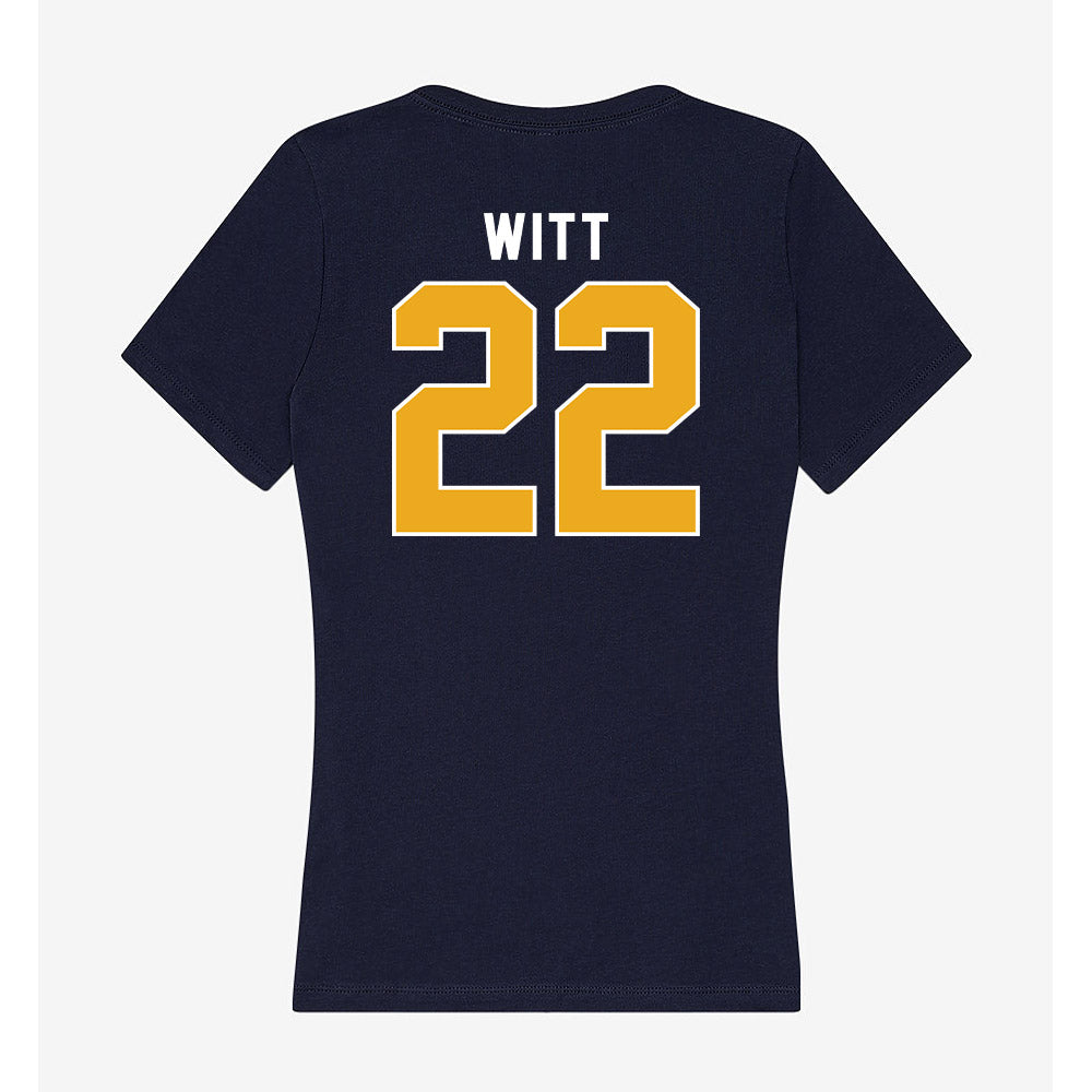 UTC - NCAA Softball : sara witt - Women's V-Neck T-Shirt-1