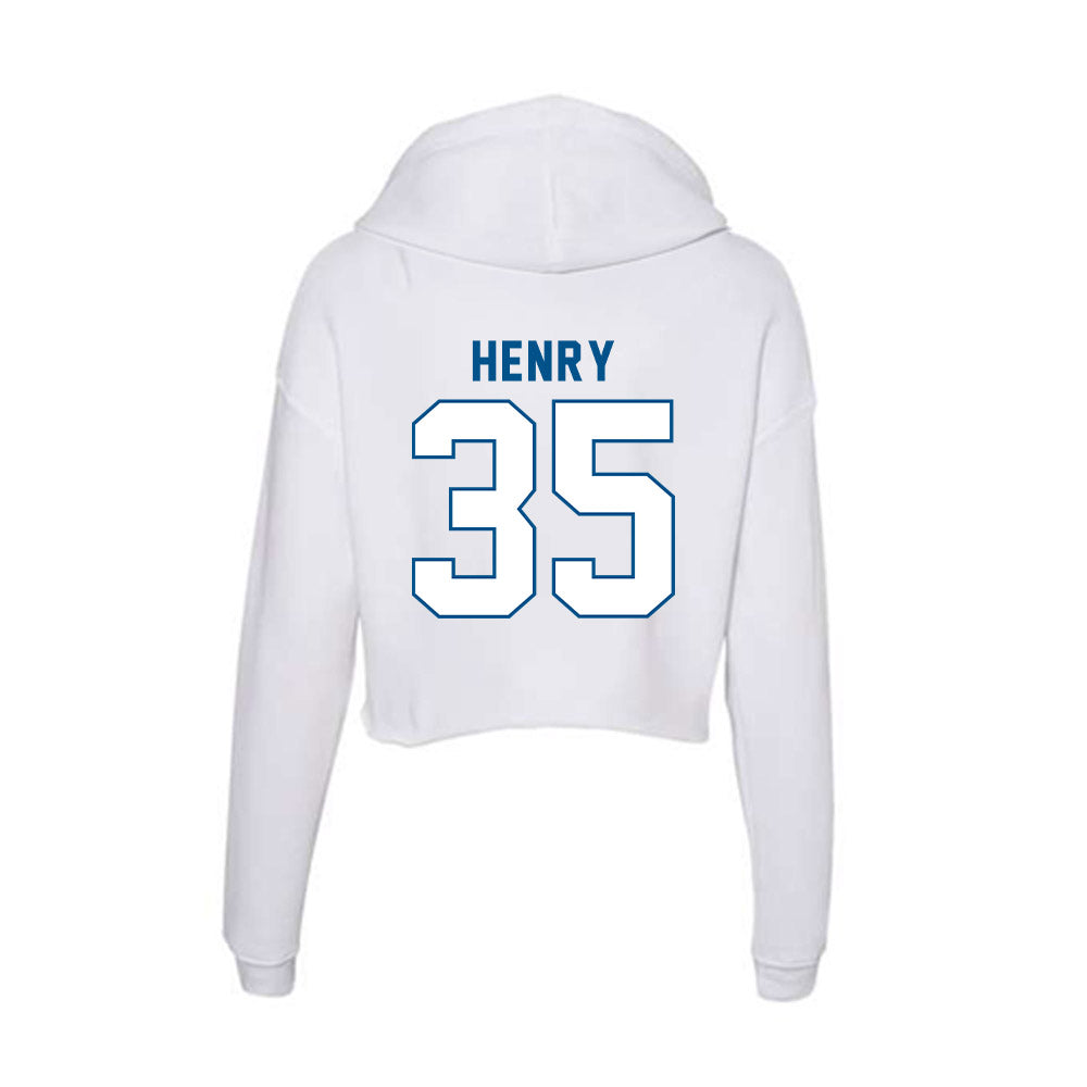 SSU - NCAA Baseball : Marcellus Henry - Women's Crop Fleece Hoodie-1