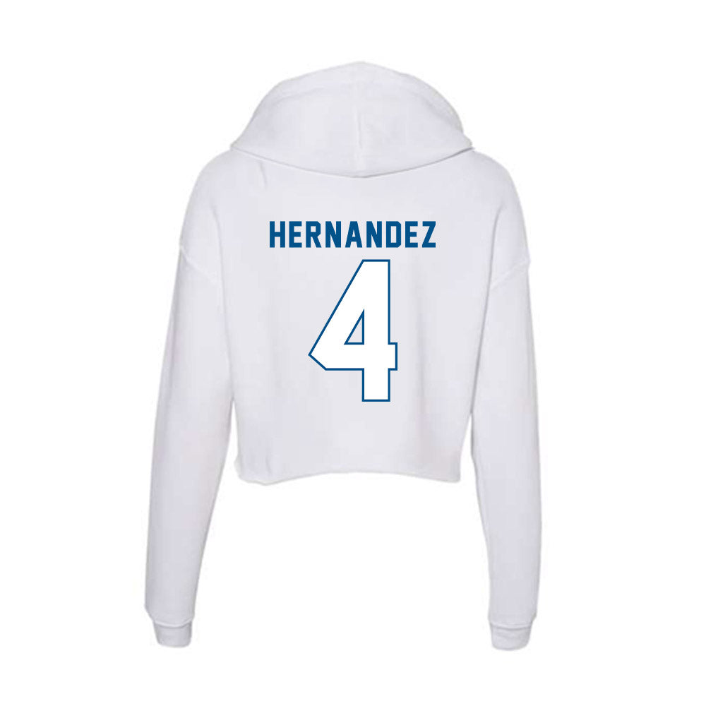 SSU - NCAA Women's Volleyball : emily hernandez - Women's Crop Fleece Hoodie-1
