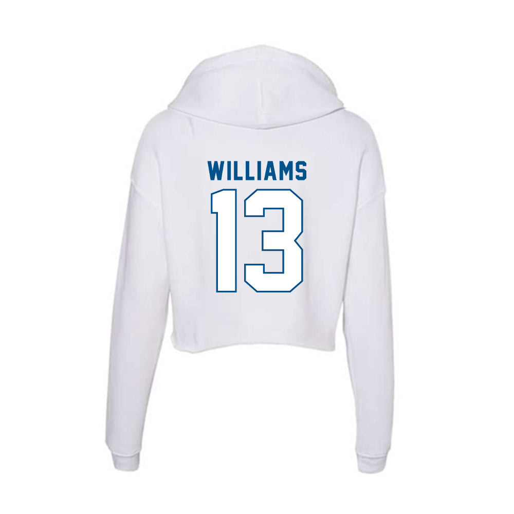 SSU - NCAA Men's Basketball : Markees Williams - Women's Crop Fleece Hoodie-1