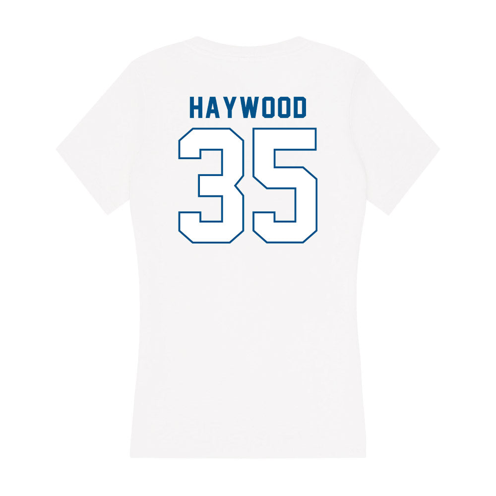SSU - NCAA Men's Basketball : Terence Haywood - Women's V-Neck T-Shirt-1