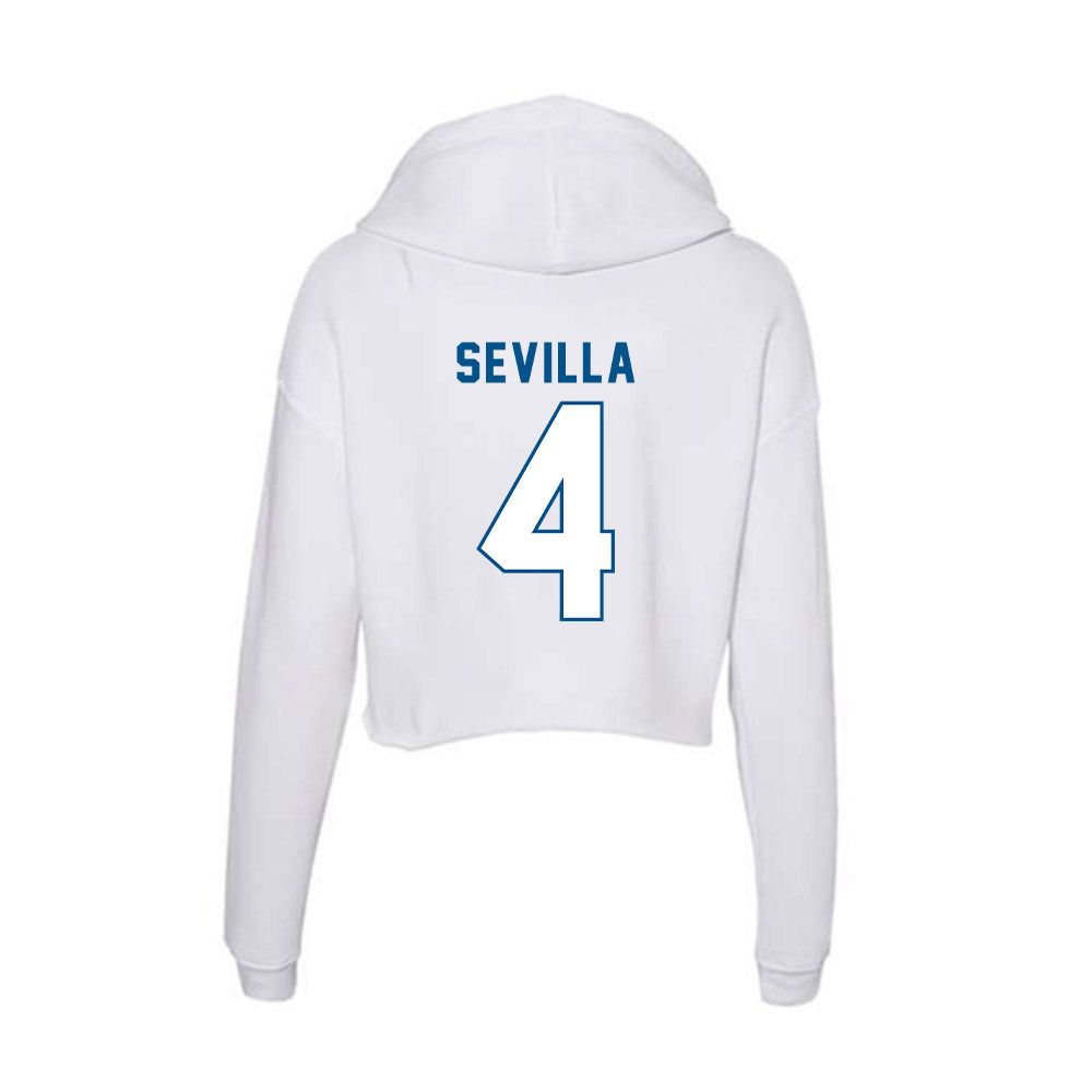 SSU - NCAA Men's Basketball : Donovan Sevilla - Women's Crop Fleece Hoodie-1