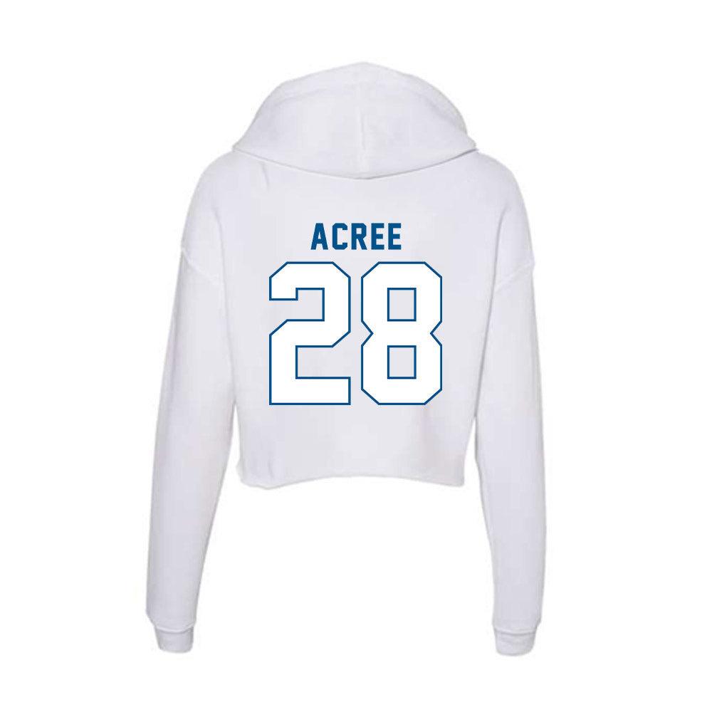 SSU - NCAA Women's Soccer : Kayleigh Acree - Women's Crop Fleece Hoodie-1