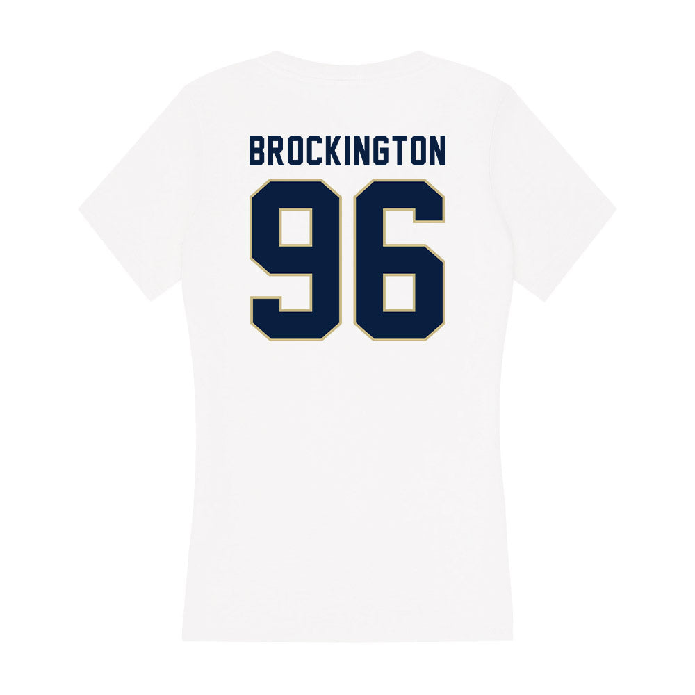Akron - NCAA Football : Zy Brockington - Women's V-Neck T-Shirt-1