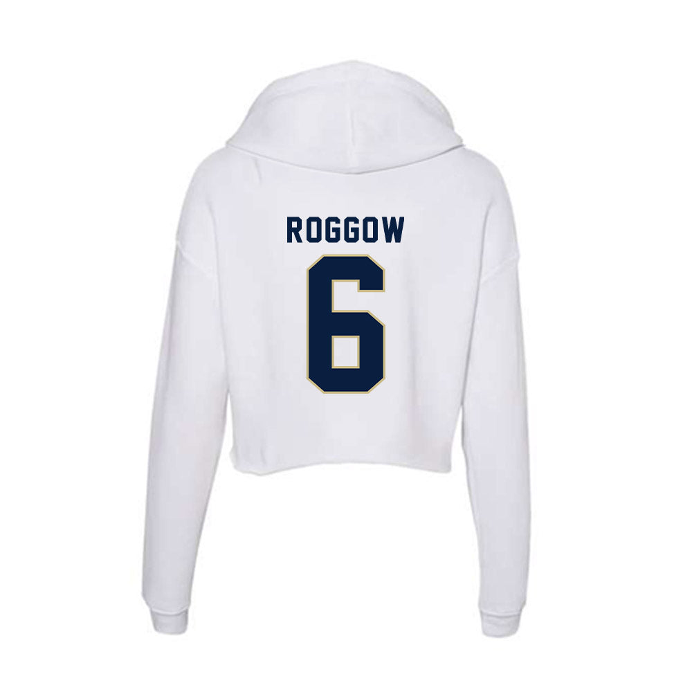 Akron - NCAA Football : Brayden Roggow - Women's Crop Fleece Hoodie-1