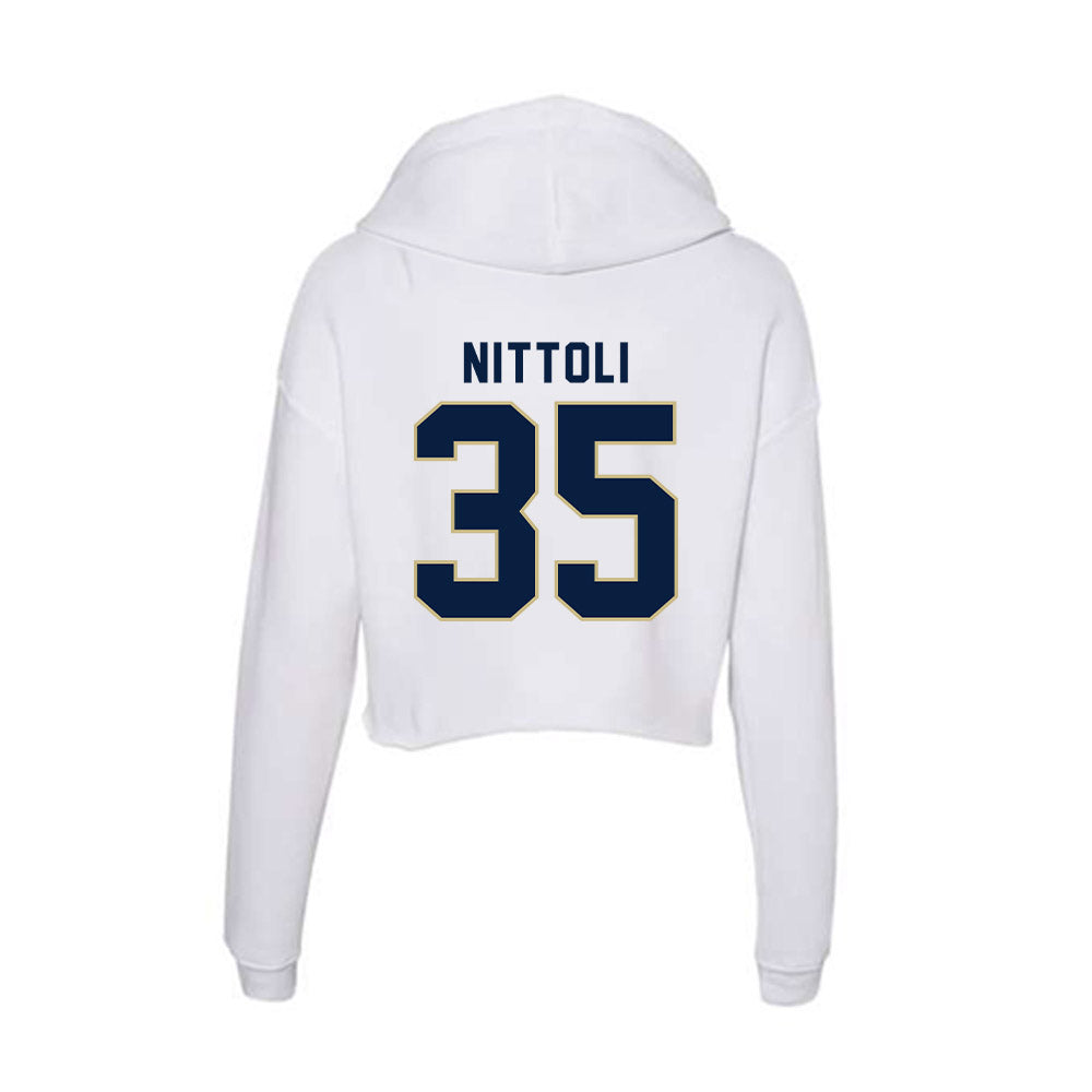 Akron - NCAA Football : Danny Nittoli - Women's Crop Fleece Hoodie-1