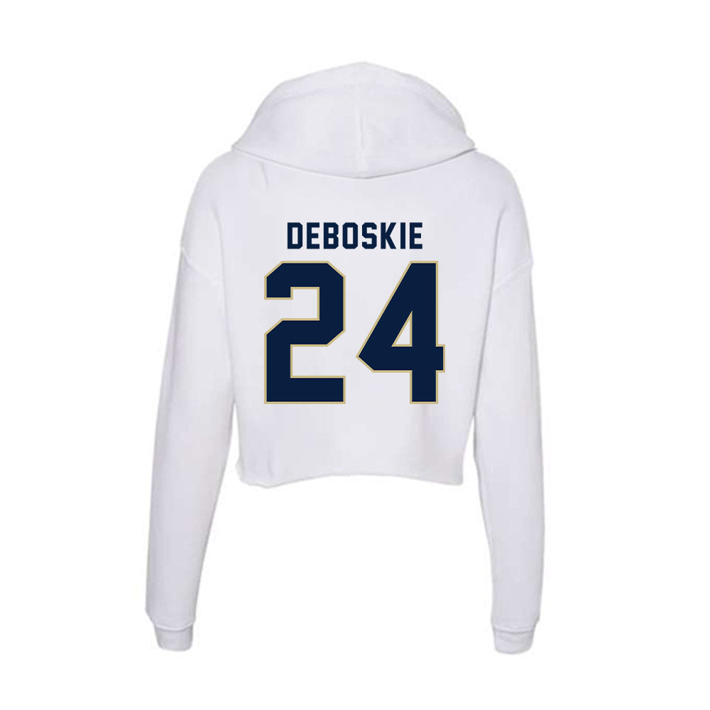 Akron - NCAA Baseball : Prince DeBoskie - Women's Crop Fleece Hoodie-1