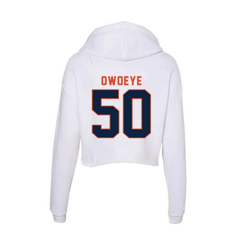 UTSA - NCAA Football : Michael Owoeye - Women's Crop Fleece Hoodie-1