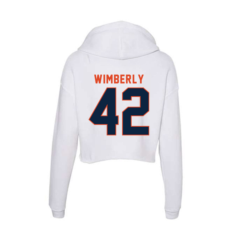 UTSA - NCAA Football : Daemian Wimberly - Women's Crop Fleece Hoodie-1