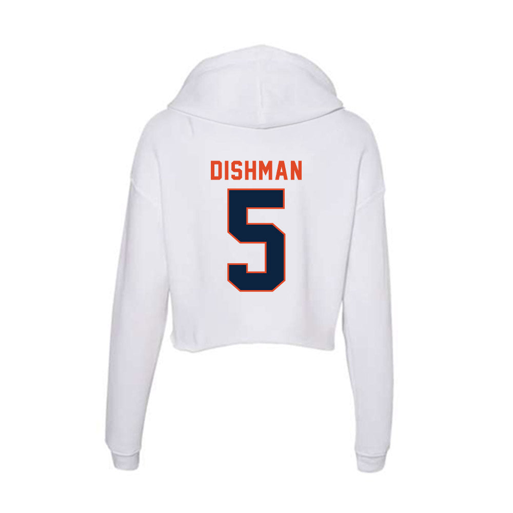 UTSA - NCAA Football : Dan Dishman - Women's Crop Fleece Hoodie-1