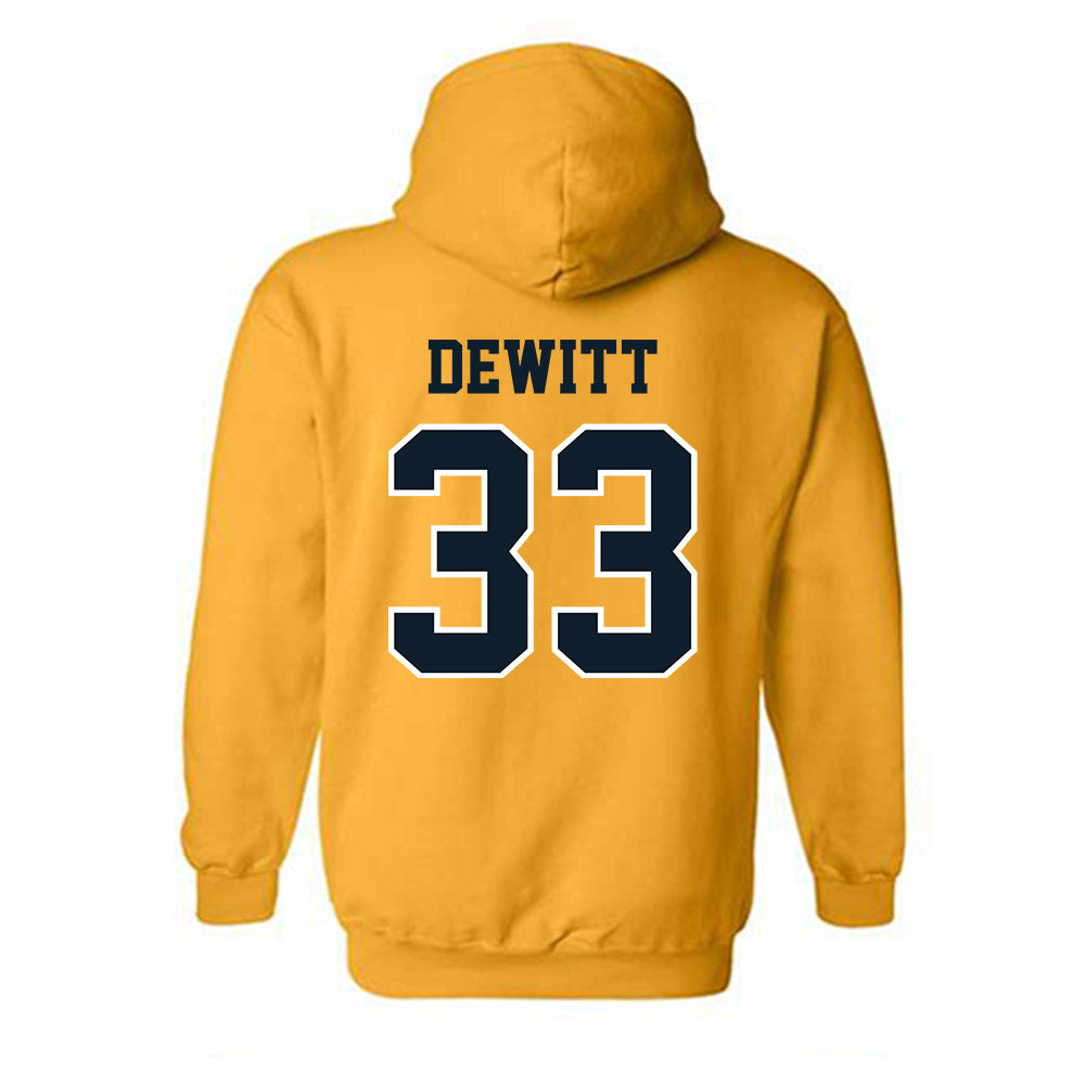 ETBU - NCAA Baseball : Jace DeWitt - Classic Shersey Hooded Sweatshirt-1