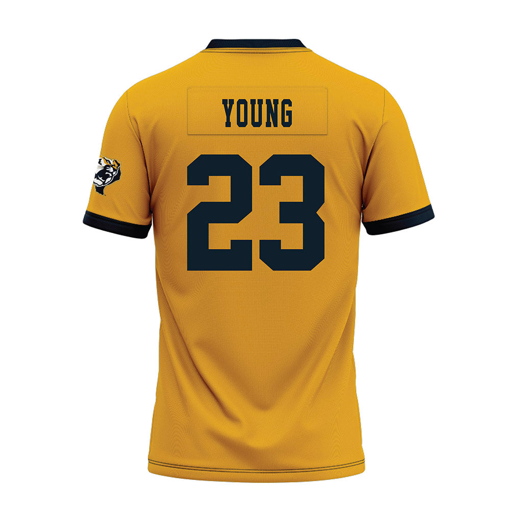 ETBU - NCAA Football : MJ Young - Gold Premium Football Jersey-1
