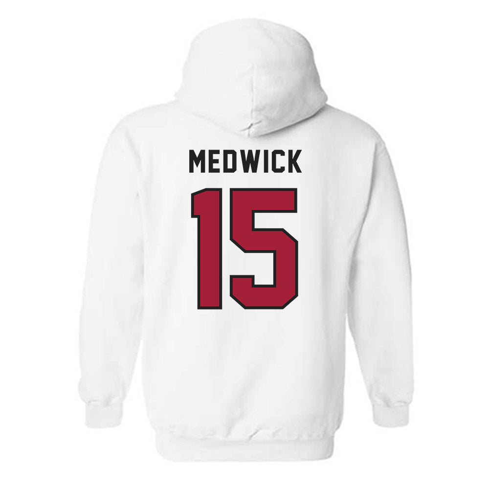 Lenoir Rhyne - NCAA Men's Lacrosse : Deacon Medwick - Classic Shersey Hooded Sweatshirt-1