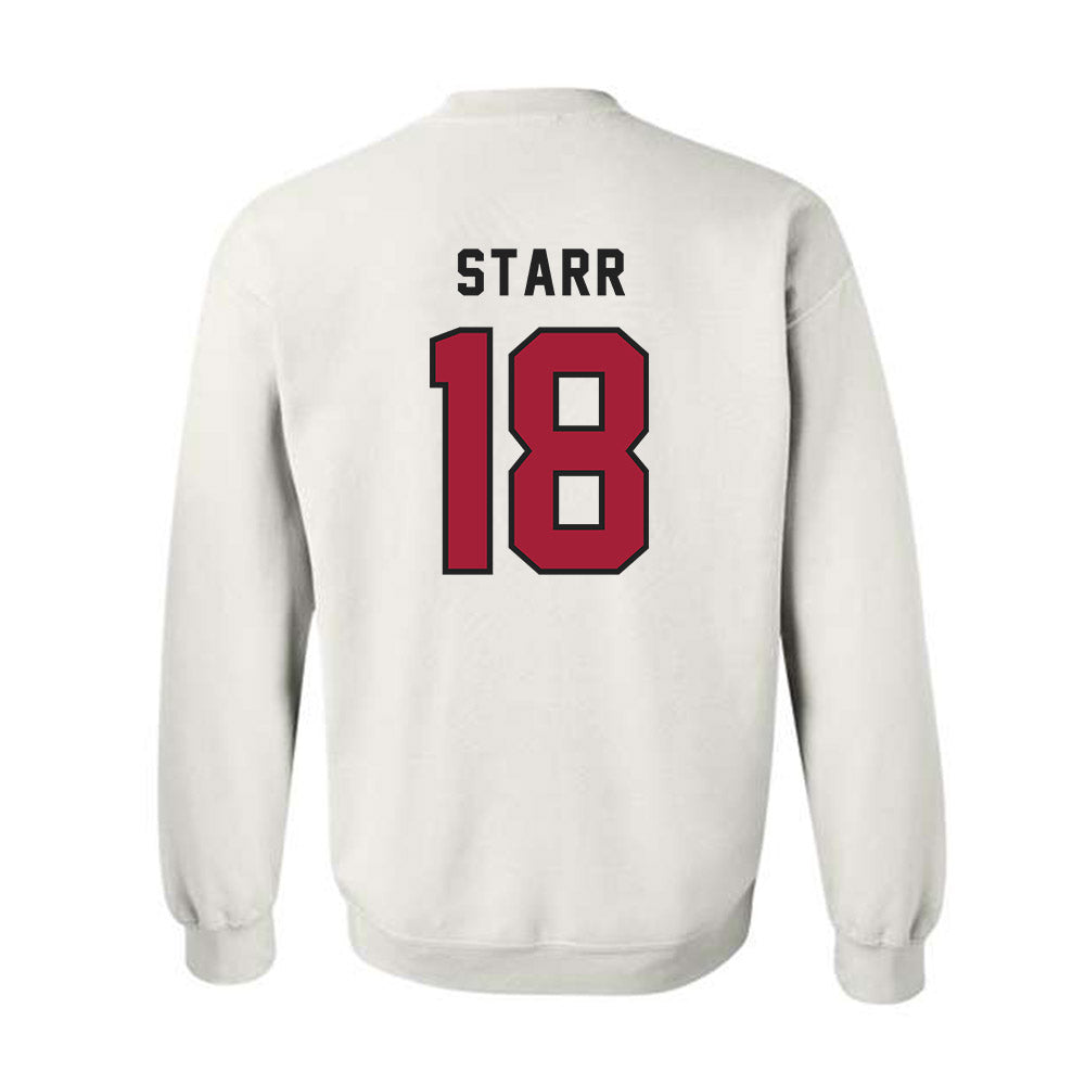 Lenoir Rhyne - NCAA Football : Deontae Starr - Classic Shersey Crewneck Sweatshirt-1
