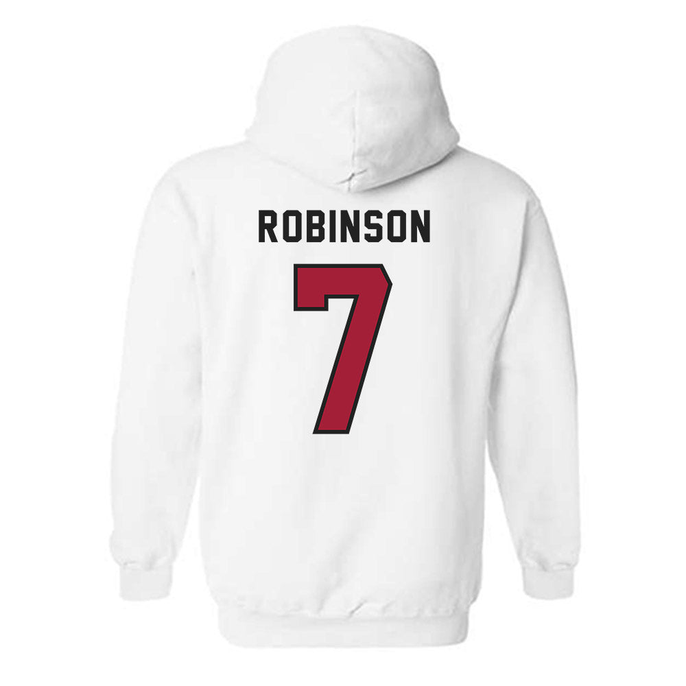 Lenoir Rhyne - NCAA Football : Khamoni Robinson - Classic Shersey Hooded Sweatshirt-1