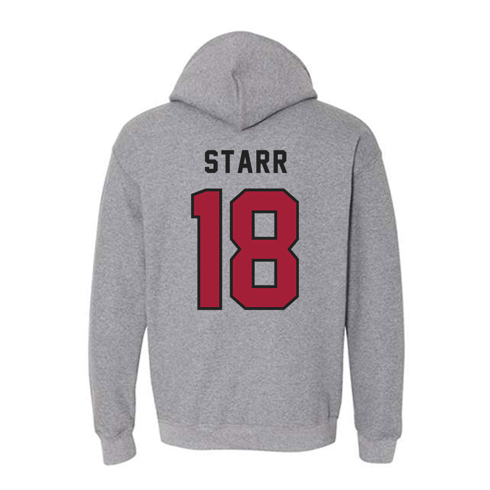 Lenoir Rhyne - NCAA Football : Deontae Starr - Classic Shersey Hooded Sweatshirt-1