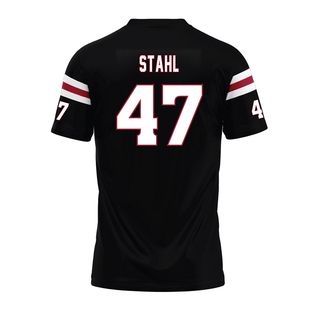 Lenoir Rhyne - NCAA Football : Caleb Stahl - Black Premium Football Jersey-1