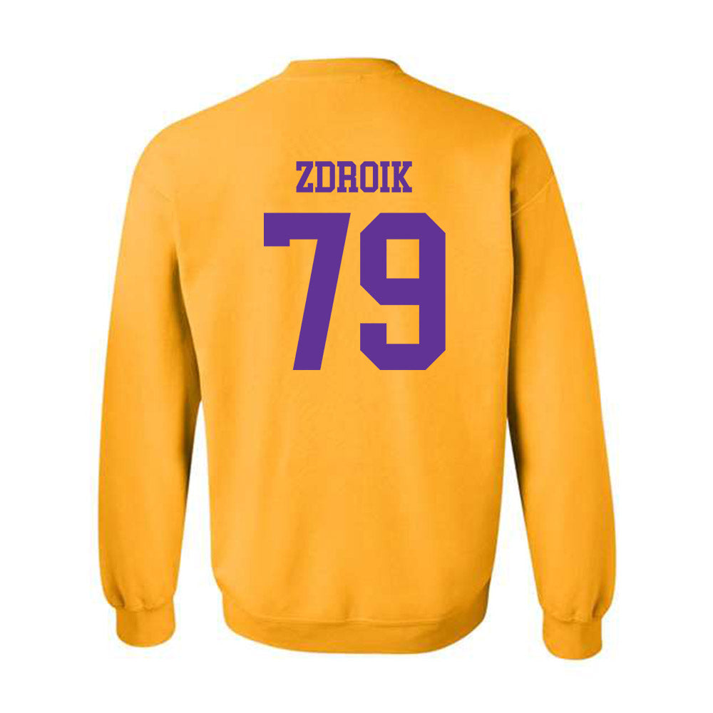 UWSP - NCAA Football : Daniel Zdroik - Crewneck Sweatshirt-1