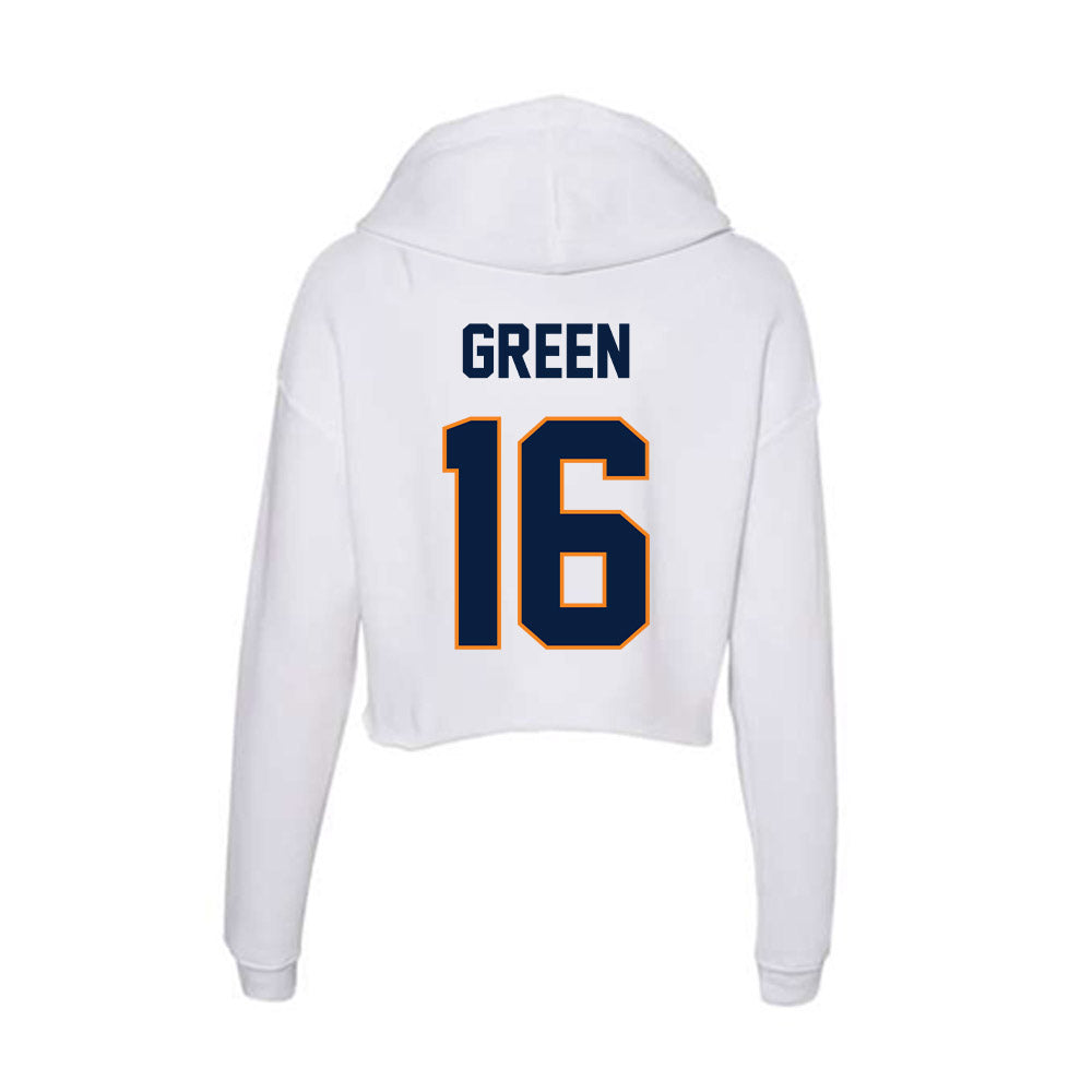 UTEP - NCAA Football : Yessman Green - Women's Crop Fleece Hoodie-1