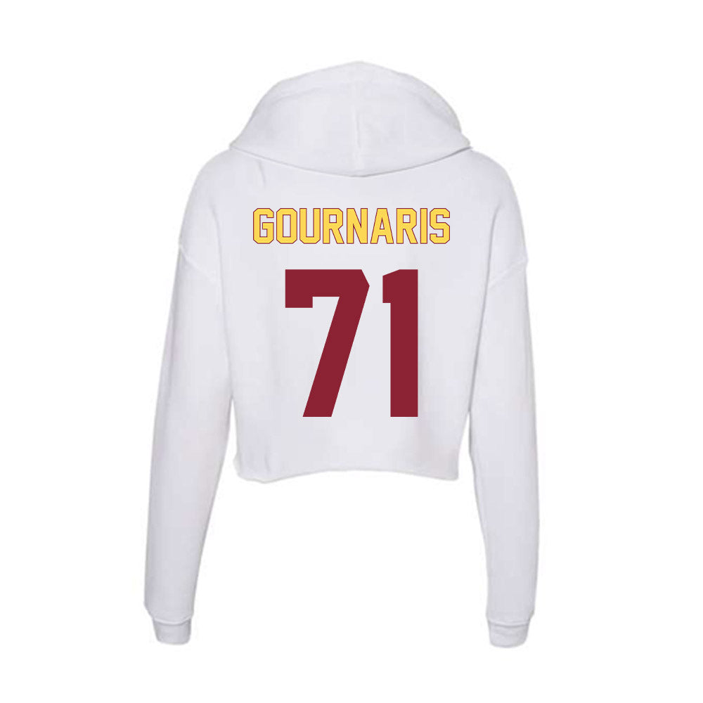 NSU - NCAA Football : Jayden Gournaris - Women's Crop Fleece Hoodie-1