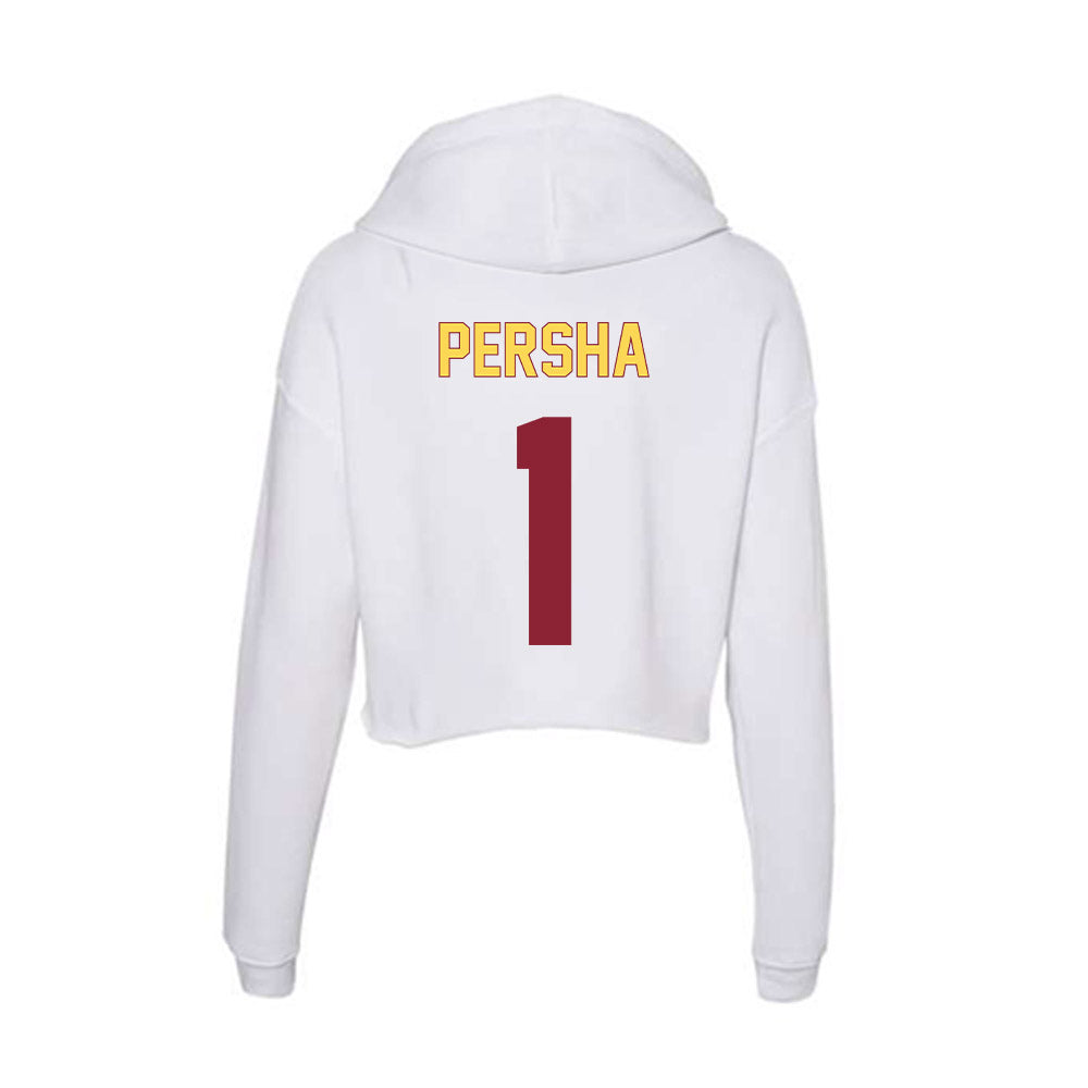 NSU - NCAA Women's Volleyball : Victoria Persha - Women's Crop Fleece Hoodie-1