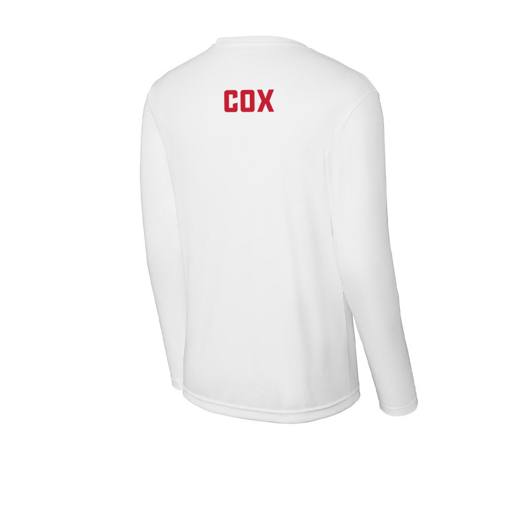 DU - NCAA Men's Swimming & Diving : Nathan Cox - Activewear Long Sleeve T-Shirt-1