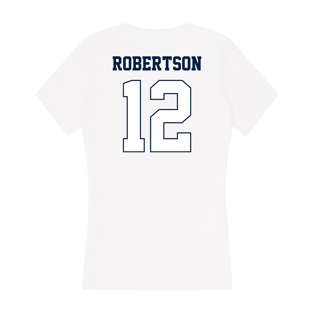 Monmouth - NCAA Football : Derek Robertson - Women's V-Neck T-Shirt-1