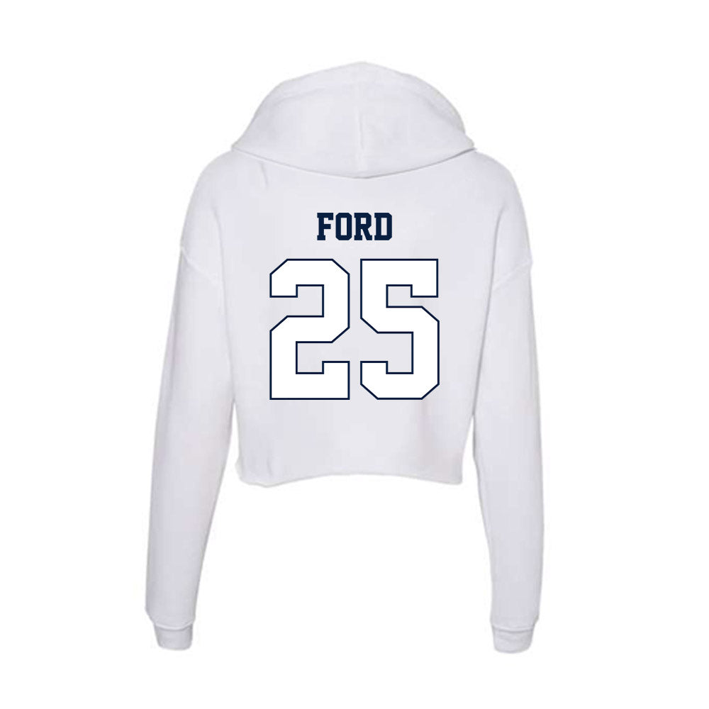 Monmouth - NCAA Women's Soccer : Clara Ford - Women's Crop Fleece Hoodie-1