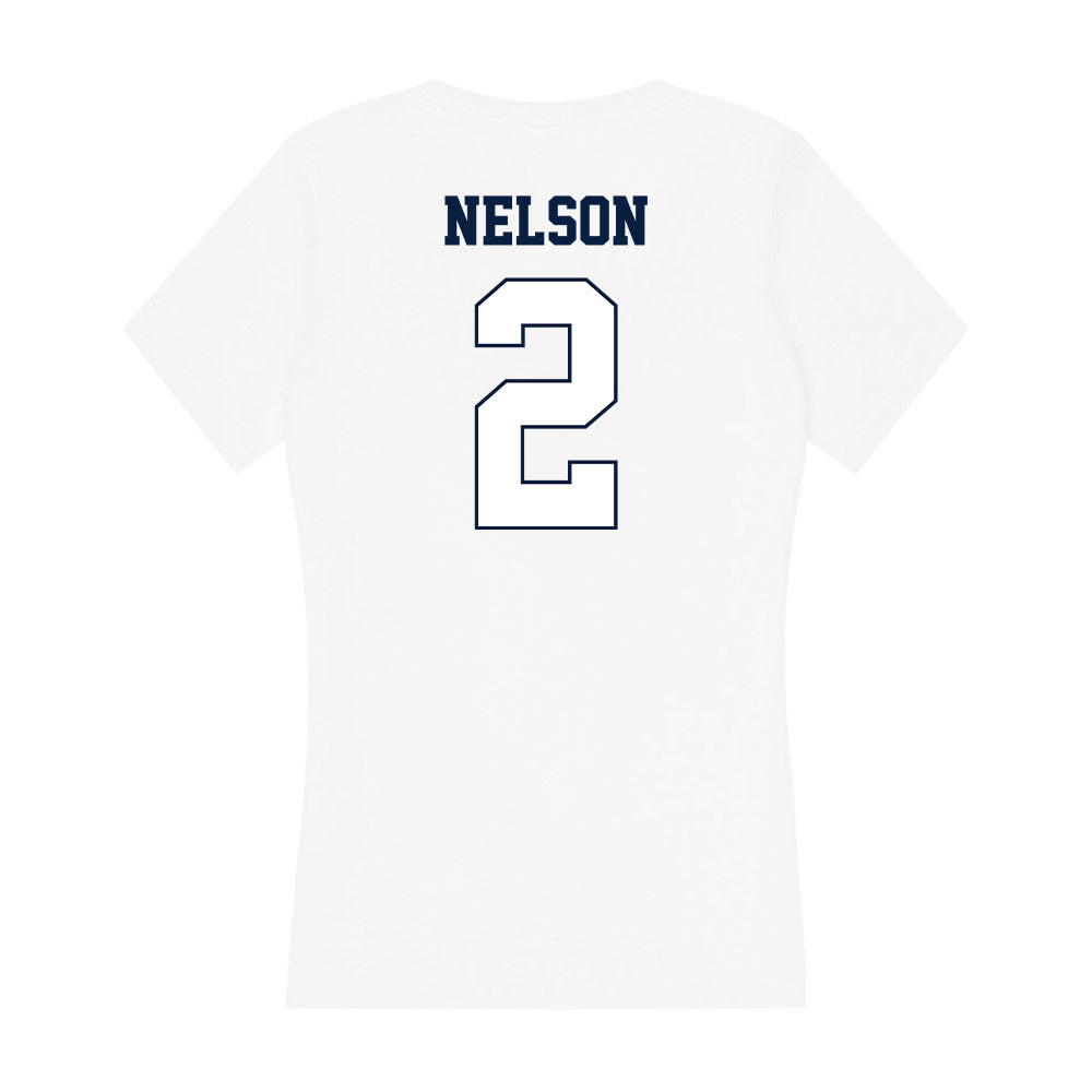 Monmouth - NCAA Football : Gavin Nelson - Women's V-Neck T-Shirt-1