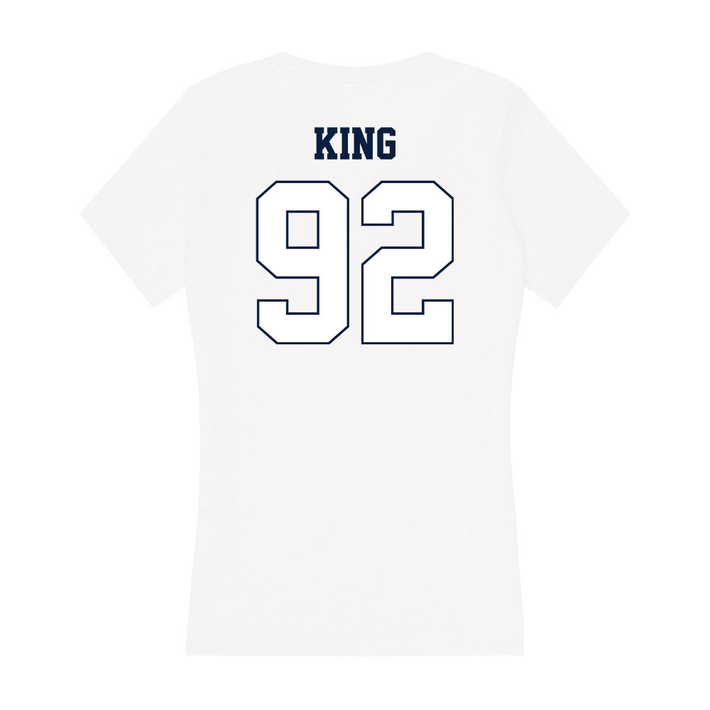 Monmouth - NCAA Football : Chris King - Women's V-Neck T-Shirt-1
