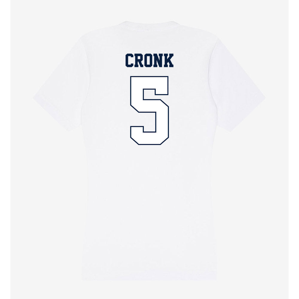 Monmouth - NCAA Men's Lacrosse : Ethan Cronk - Women's V-Neck T-Shirt-1