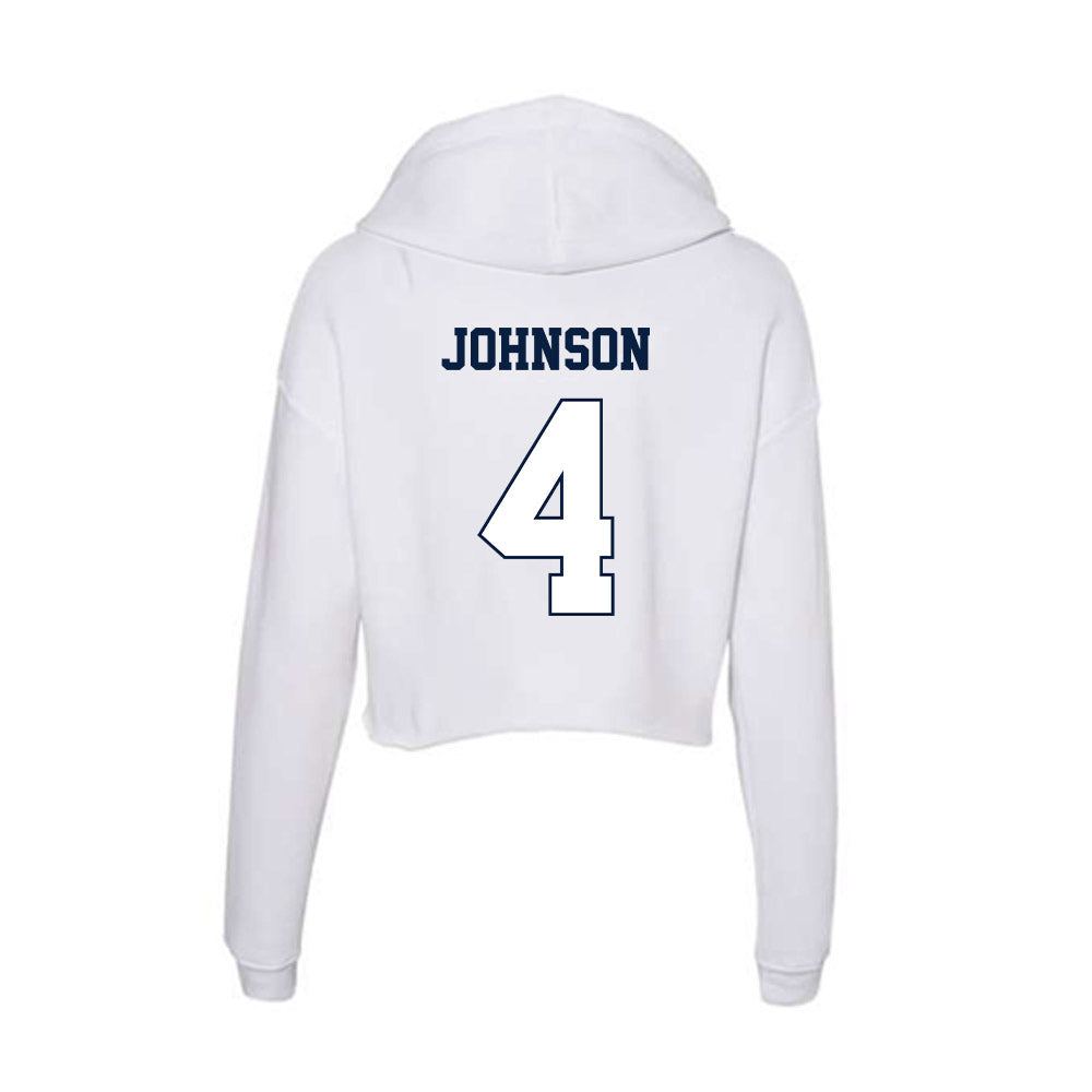 Monmouth - NCAA Football : Remi Johnson - Women's Crop Fleece Hoodie-1