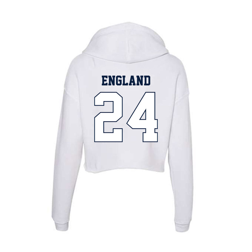 Monmouth - NCAA Football : John England - Women's Crop Fleece Hoodie-1