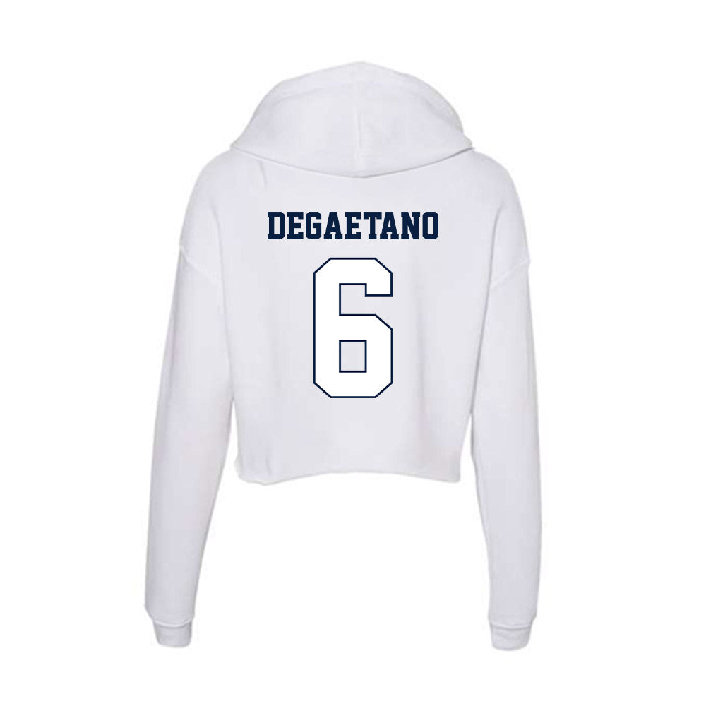 Monmouth - NCAA Women's Soccer : Katie DeGaetano - Women's Crop Fleece Hoodie-1