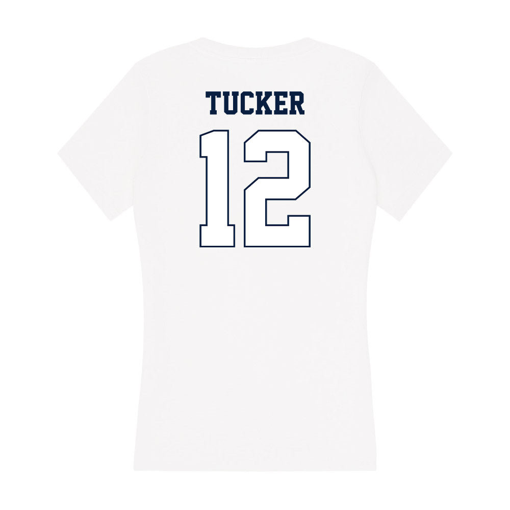 Monmouth - NCAA Football : Andre Tucker - Women's V-Neck T-Shirt-1