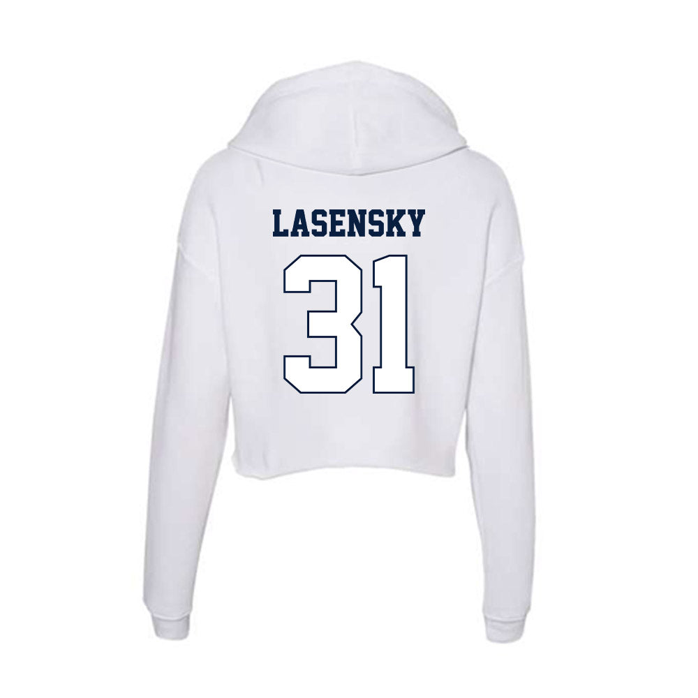 Monmouth - NCAA Men's Lacrosse : Brayden Lasensky - Women's Crop Fleece Hoodie-1