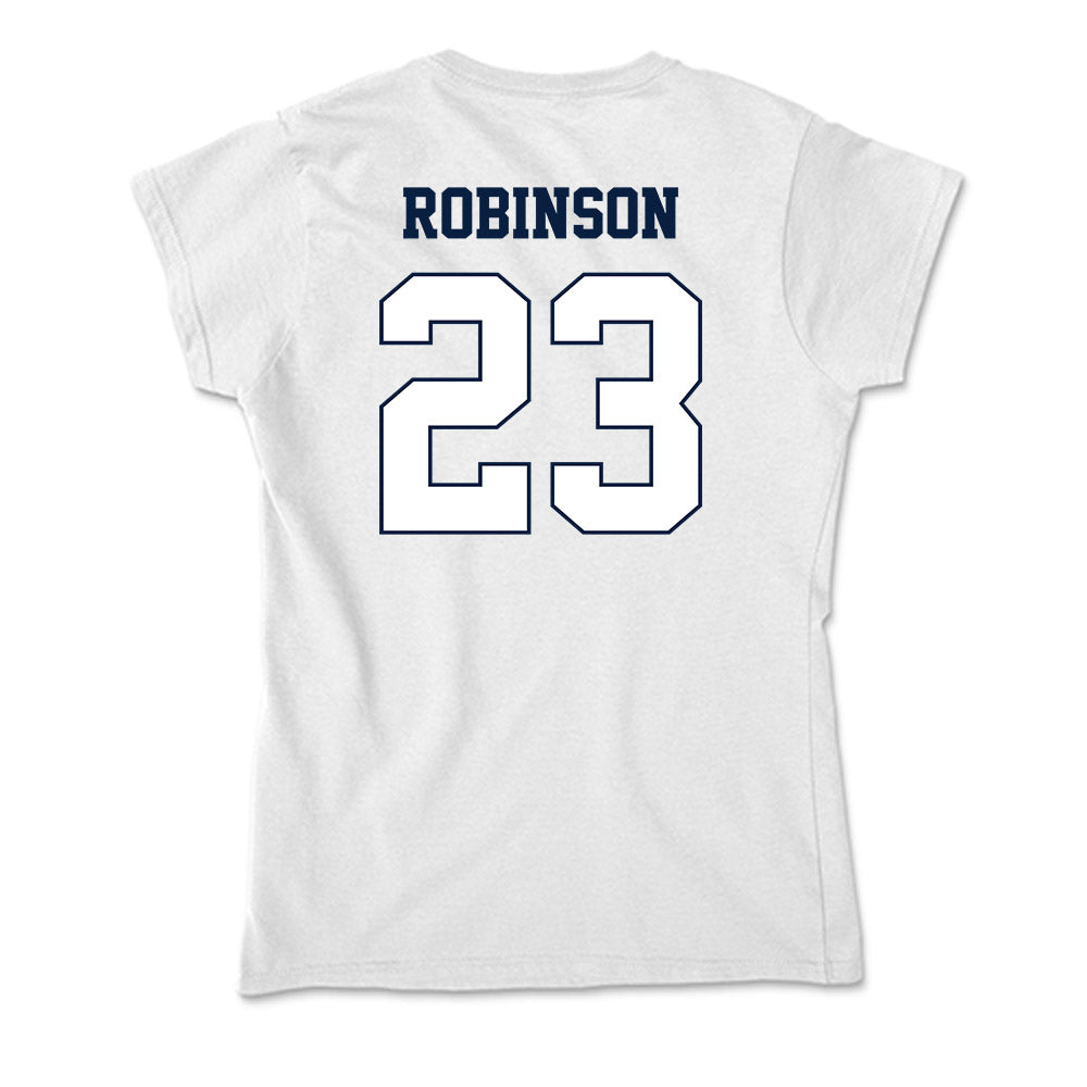 Monmouth - NCAA Men's Basketball : Cornelius Robinson - Soft Style Women’s T-Shirt-1