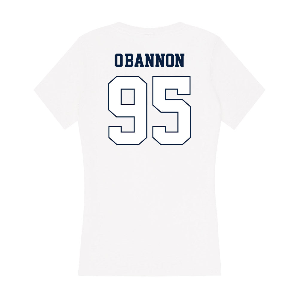 Monmouth - NCAA Football : Justin O'Bannon - Women's V-Neck T-Shirt-1