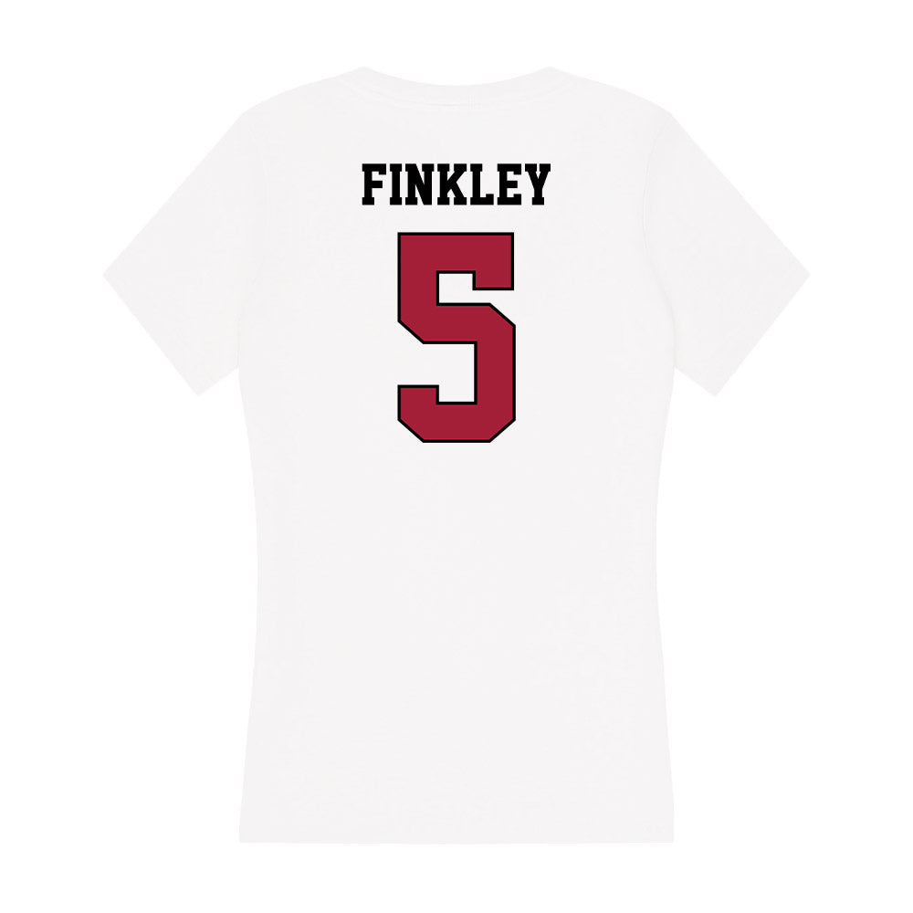St. Joe's - NCAA Men's Basketball : Anthony Finkley - Women's V-Neck T-Shirt-1