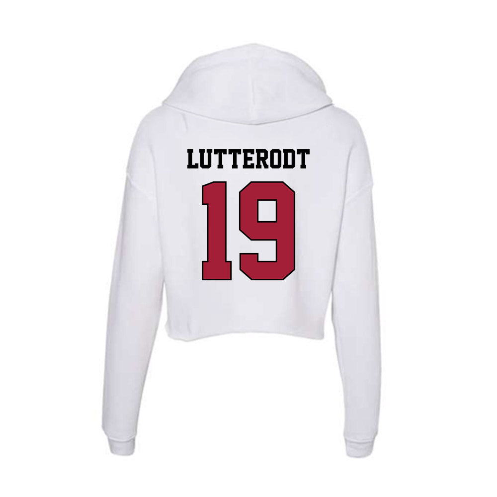 St. Joe's - NCAA Women's Basketball : Olivia Lutterodt - Women's Crop Fleece Hoodie-1