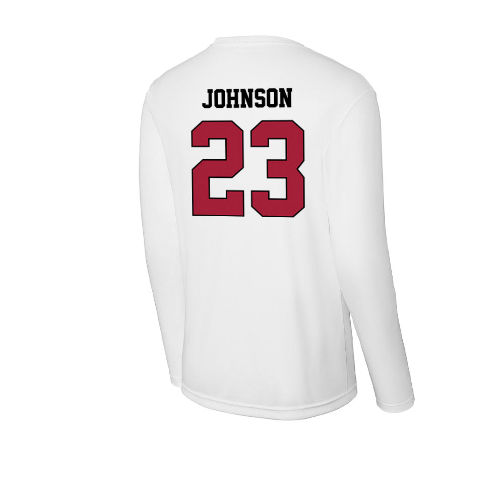 St. Joe's - NCAA Men's Basketball : Mekai Johnson - Activewear Long Sleeve T-Shirt-1