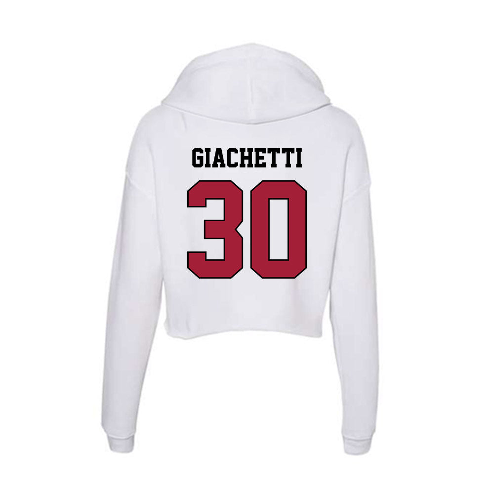 St. Joe's - NCAA Men's Lacrosse : Charlie Giachetti - Women's Crop Fleece Hoodie-1