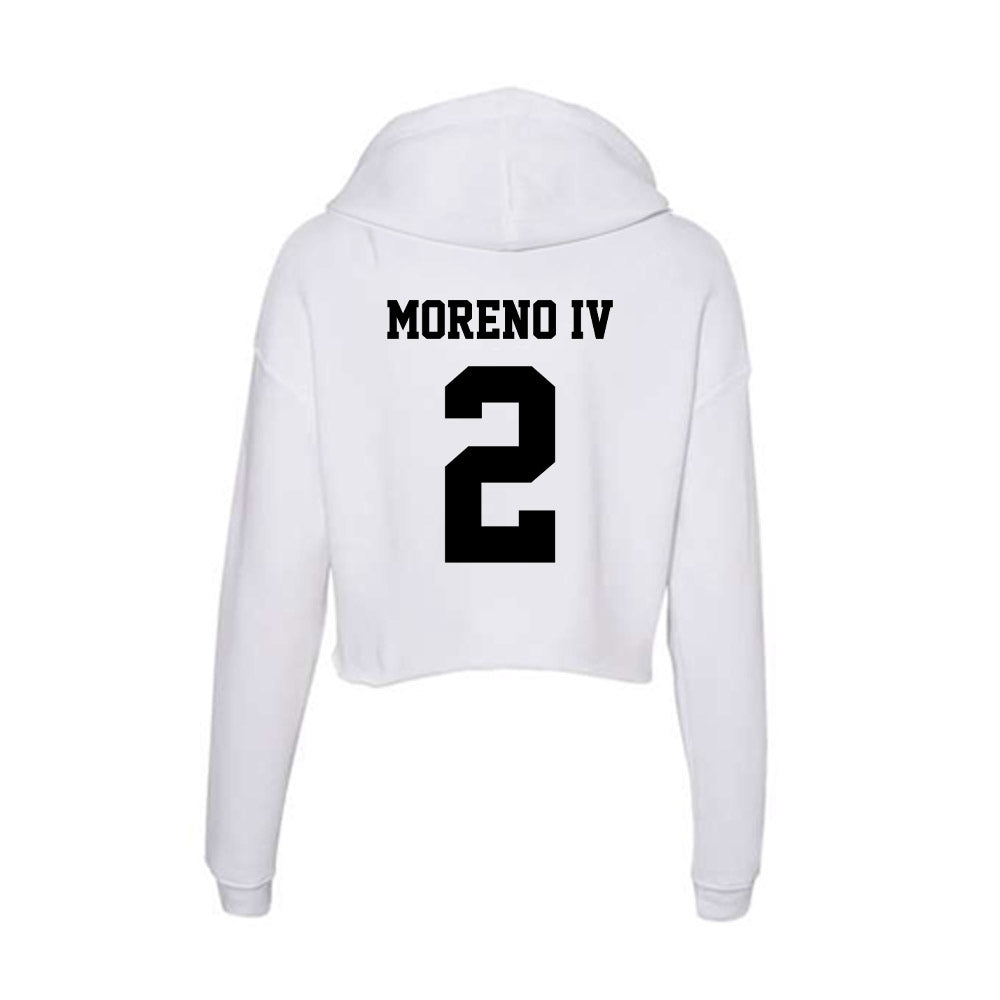 Lamar - NCAA Baseball : Heladio Moreno IV - Women's Crop Fleece Hoodie-1