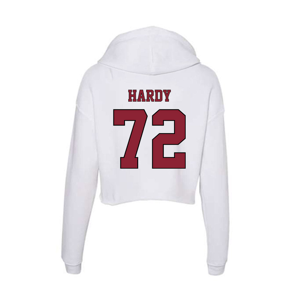 NCCU - NCAA Football : Brian Hardy - Women's Crop Fleece Hoodie-1